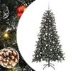 vidaXL Kunstig juletre gr&oslash;nn 180 cm PVC og plast og st&aring;l
