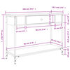 vidaXL Konsollbord sonoma eik 100x34,5x75 cm konstruert tre