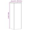 vidaXL Plantestativer 2 stk gammelt tre 33x33x100 cm konstruert tre