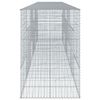 vidaXL Gabionkurv med deksel 600x100x150 cm galvanisert jern