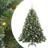 vidaXL Kunstig juletre med 150 LED med stativ gr&oslash;nn 120 cm PE og PVC