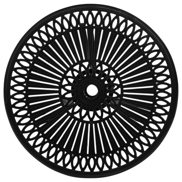 vidaXL Hagebord svart 62x62x65 cm st&oslash;pt aluminium