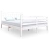 vidaXL Sengeramme hvit 150x200 cm King Size heltre