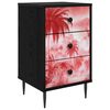 vidaXL Nattbordskap AACHEN Svart eik 36 x 33 x 61 cm Konstruert tre