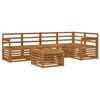 vidaXL Seksjonssofa Sett 6 pcs Naturlig