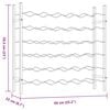 vidaXL Vinstativ for 36 flasker metall hvit