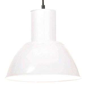 vidaXL Hengelampe 25 W hvit rund 28,5 cm E27