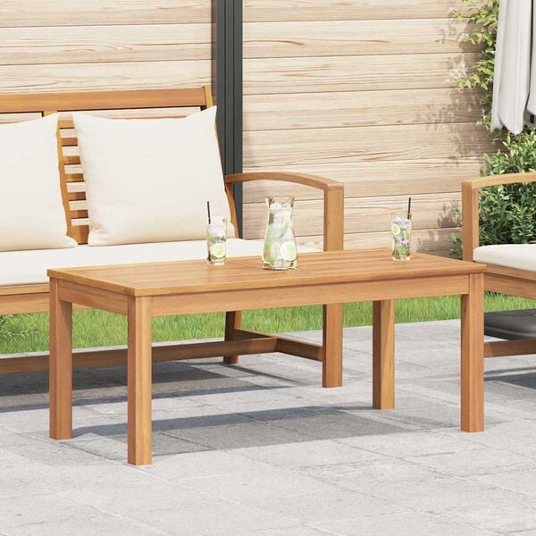 vidaXL Hagebord Naturlig 95 x 45 x 40 cm Heltre teak