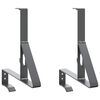 vidaXL Sn&oslash;beskyttelsesst&oslash;tte 2 stk. Antrasitt 29,5 x 3 x 34,5 cm St&aring;l