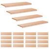 vidaXL Trappetrinn 20 stk. 90 x 25 x 2 cm Naturlig Massiv b&oslash;ketre