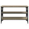 vidaXL TV-benk sonoma eik 80x40x50 cm konstruert tre