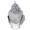 vidaXL Buddha hodedekorasjon aluminum s&oslash;lv