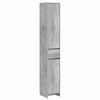 vidaXL Baderomsskap Betonggr&aring; 30 x 33 x 190 cm Konstruert tre