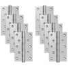 vidaXL Hingse 8 stk. 130 x 75 x 13 mm S&oslash;lv St&aring;l