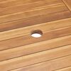 vidaXL Hage Spisegruppe 5 pcs Naturlig Solid teaktre