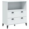 vidaXL Bokhylle VIKEN hvit 80x40x90 cm konstruert tre