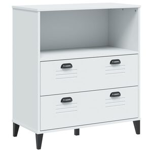 vidaXL Bokhylle VIKEN hvit 80x40x90 cm konstruert tre