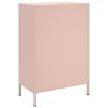 vidaXL Highboard rosa 68x39x101,5 cm stål