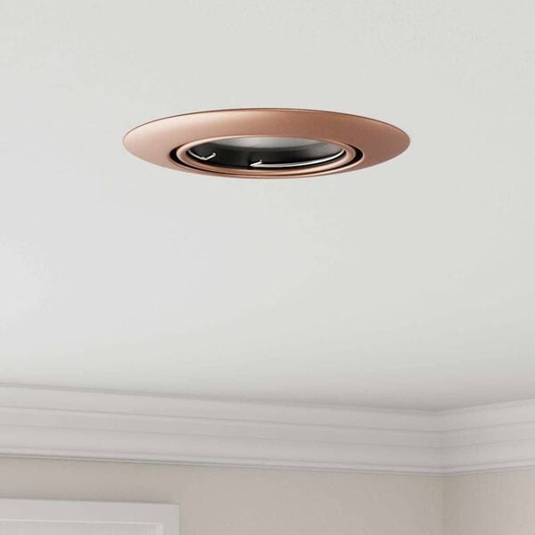 vidaXL Spotlight 6 pcs Kobber 9 x 9 x 2.5 cm Metall