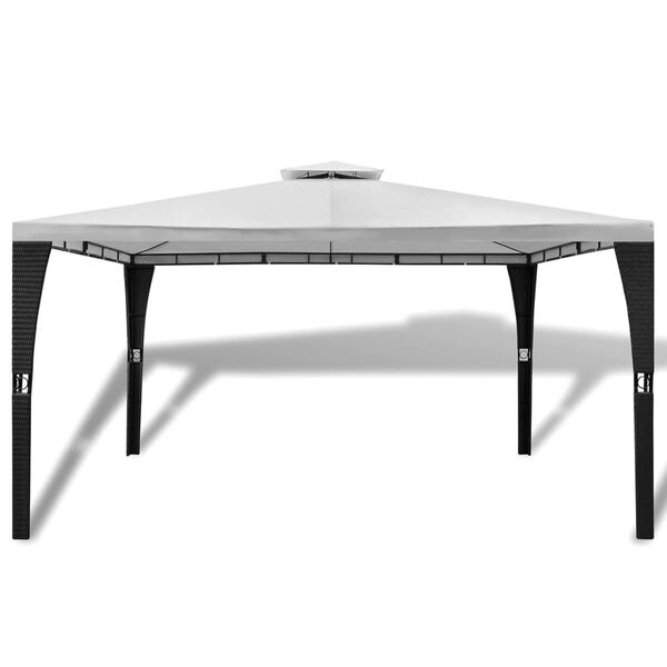 vidaXL Paviljong med tak 3x4 m kremhvit