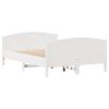 vidaXL Sengeramme uten madrass hvit 120x190 cm heltre furu