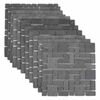 vidaXL Mosaic Fliser Gr&aring; 30 x 30 cm Marmor