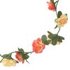 vidaXL Blomsterkranser for jul 6 stk rose og champagne 240 cm