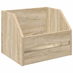 vidaXL Vinylalbum Boks Sonoma eik 38 x 30 x 29 cm Konstruert tre