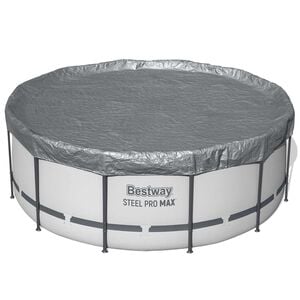 Bestway Bassengdeksel &Oslash;3,66 m Rund Polyester Gr&aring;