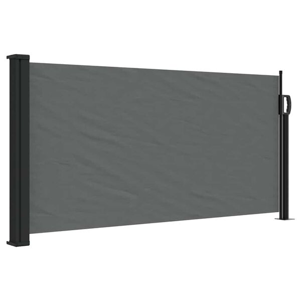 vidaXL Uttrekkbar sidemarkise antrasitt 100x300 cm