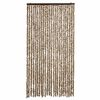 vidaXL Fluegardin beige og brun 100x200 cm chenille