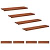 vidaXL Trappetrinn 8 stk. 120 x 30 x 2 cm Brun Massiv b&oslash;ketre