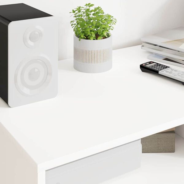 vidaXL TV-skap med skuff Hvit 100 x 48 x 43 cm Konstruert tre