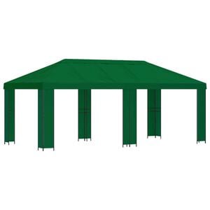 vidaXL Hage Gazebo 6 x 3 m Gr&oslash;nn Polyester og st&aring;l 190 gsm