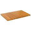 vidaXL Badematte Naturlig 59 x 40 cm Solid akasietre