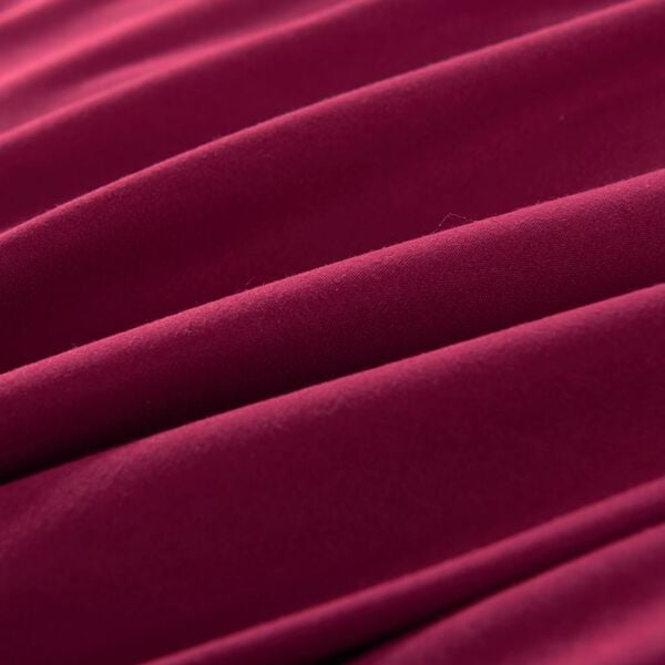 vidaXL Sengetrekk burgunder 155x220/80x80 cm