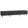 vidaXL TV-skap med skuff Svart 147 x 34,5 x 30 cm Konstruert tre