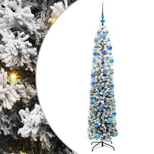 vidaXL Kunstig juletre med 300 LED gr&oslash;nn 180 cm PVC og st&aring;l og plast