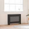 vidaXL Radiatordeksel svart 112x19x81,5 cm MDF