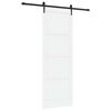 vidaXL Skyved&oslash;r ORKDAL Hvit og svart 83 x 232 cm Heltre furu