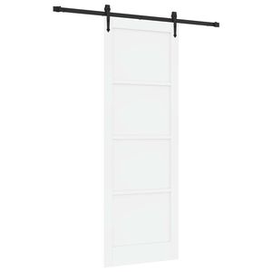 vidaXL Skyved&oslash;r ORKDAL Hvit og svart 83 x 232 cm Heltre furu