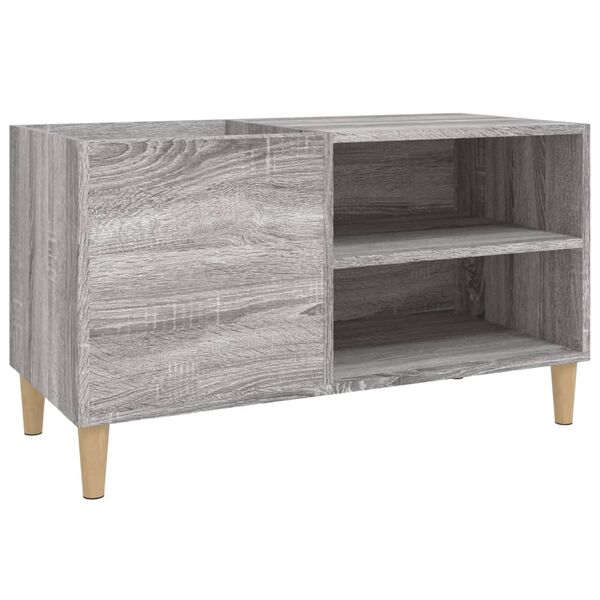 vidaXL Hifi-benk grå sonoma 84,5x38x48 cm konstruert tre