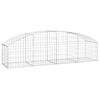 vidaXL Gabionkurv buet 200x50x40/60 cm galvanisert jern