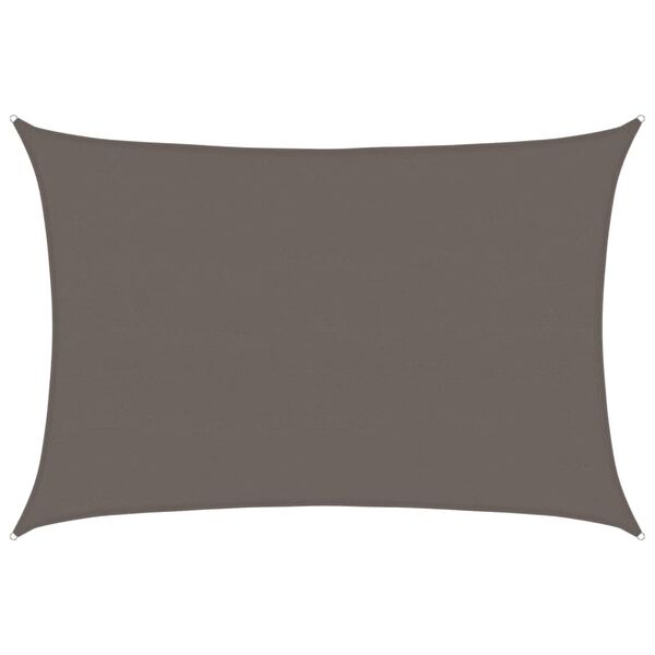 vidaXL Solseil 160 g/m&sup2; antrasitt 5x7 m HDPE