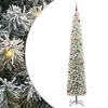 vidaXL Kunstig juletre med 300 LED gr&oslash;nn 270 cm PVC og st&aring;l og plast