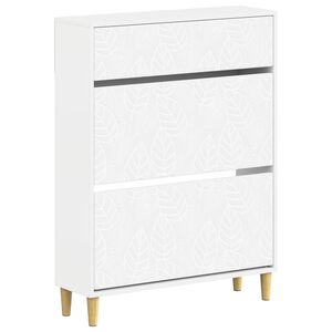vidaXL Sko Skap DELFT 78 x 24 x 103 cm Konstruert tre Hvit