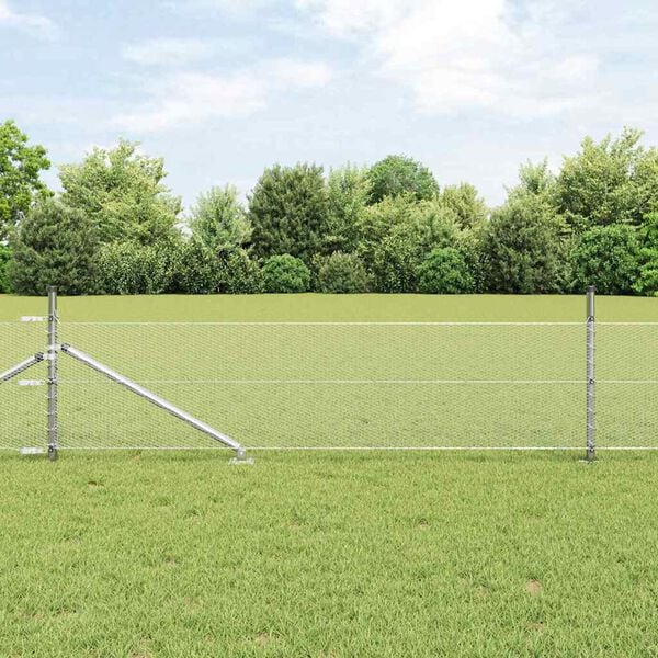 vidaXL Gjerdep&aring;le s&oslash;lv 25 x 0,4 m (13 mm mesh) St&aring;l