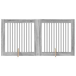 vidaXL Hundelekeg&aring;rd 2 pcs Gr&aring; Sonoma 100 x 100 cm Galvanisert St&aring;l