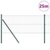vidaXL Gjerdep&aring;le gr&oslash;nn 25 x 0,6 m (36 mm mesh) St&aring;l og PVC