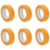 vidaXL Maler Maskeringstape 6 pcs Gul 30mm x 50m Papir